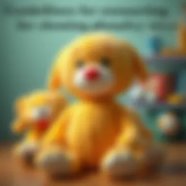 Safety features and guidelines for choosing plush toys