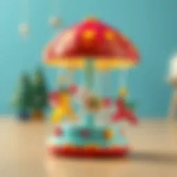 Colorful musical mobile toy for children