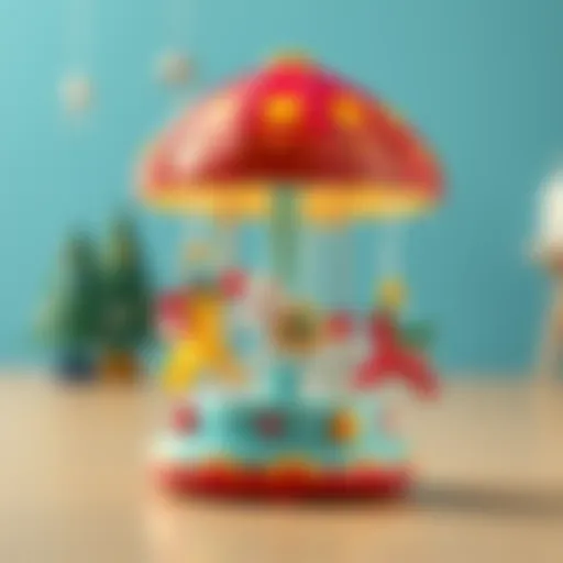 Colorful musical mobile toy for children