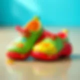 Colorful pisi pisi shoes designed for children