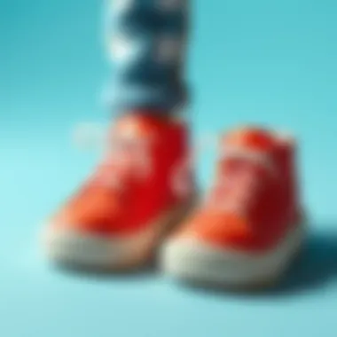 Close-up of the design features of pisi pisi shoes