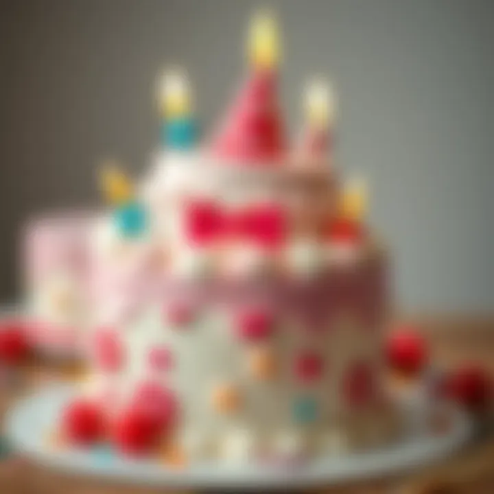 A birthday cake with a fun and playful design