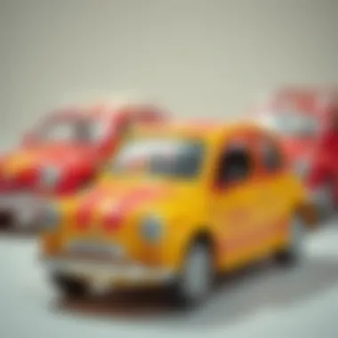 Close-up of a polo car showcasing its features