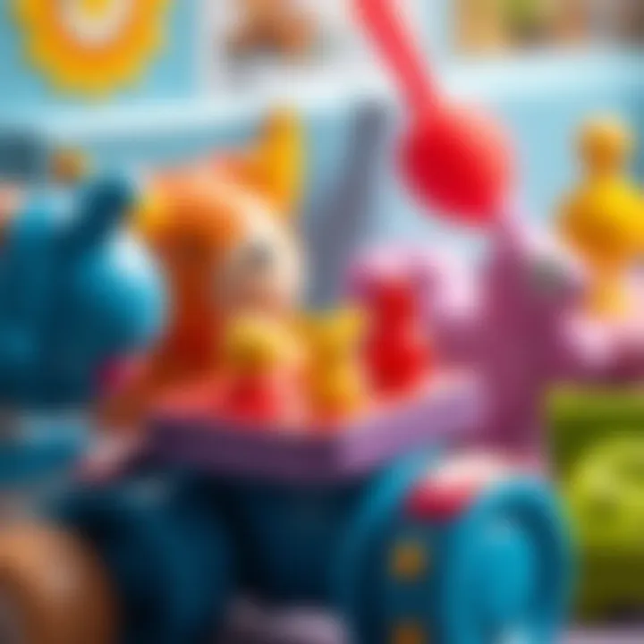 Close-up of educational features in Poppy Playtime toys
