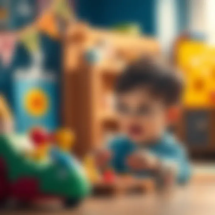 Child engaged enthusiastically with Poppy Playtime toys