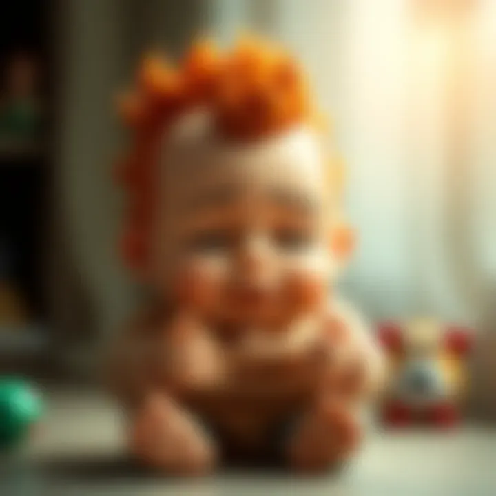 Illustration of the psychological factors affecting infants