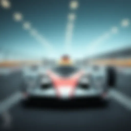 A stunning race car showcasing aerodynamic design