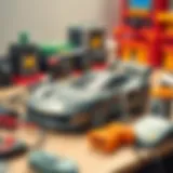 Remote control car battery charging setup