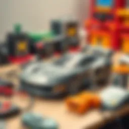 Remote control car battery charging setup