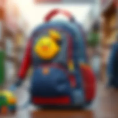 Understanding Safety Features Safety features of a school backpack highlighted
