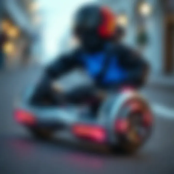 A safety gear set for hoverboarding and skateboarding