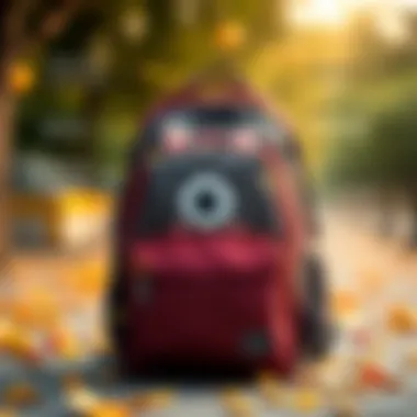 Safety features of a school bag highlighted