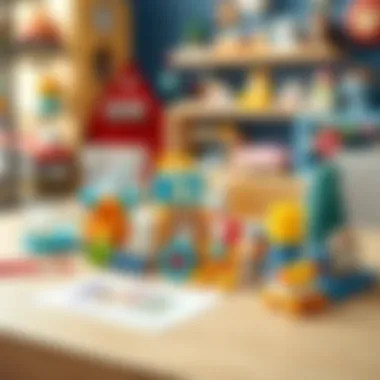 Important Safety Guidelines for Toys Safety guidelines for choosing toys displayed on a table