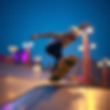 A skateboarder performing tricks on a ramp