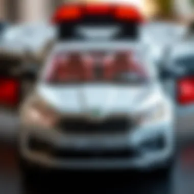 Innovative Safety Features of Skoda Battery Cars Close-up of Skoda battery car design showcasing safety features