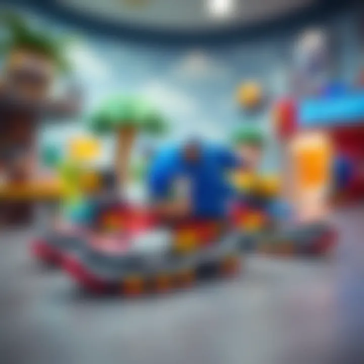Sonic's Shoes in Playful Settings Artistic depiction of Sonic's shoes in various playful environments