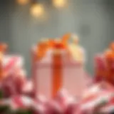 Elegant gift box with a ribbon