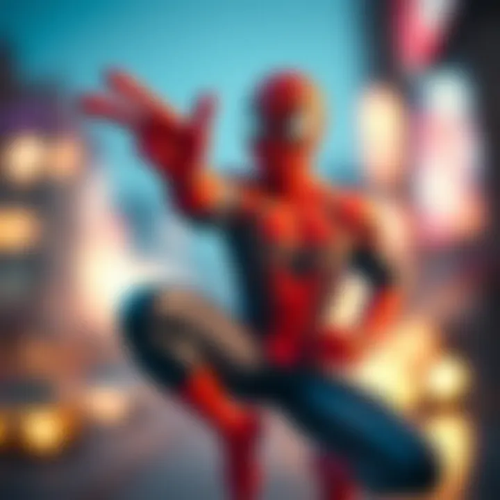 Illustration of Spider-Man inspiring creativity in children.