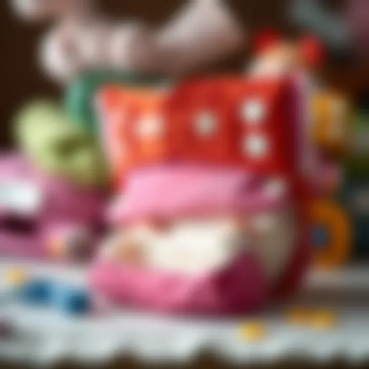 Visual representation of sustainable materials used in diaper production