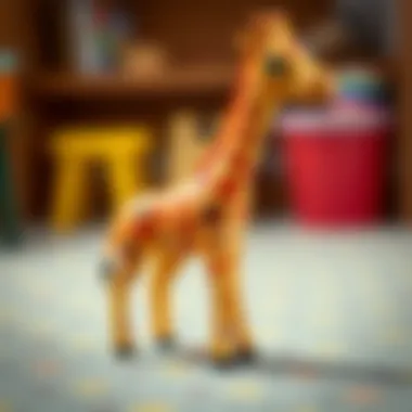 Educational aspect of the telescopic suction giraffe toy promoting child development