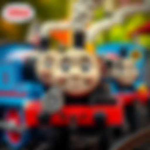 Thomas and Friends characters showcasing teamwork