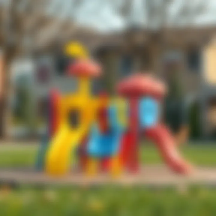 Outdoor play equipment suitable for toddlers