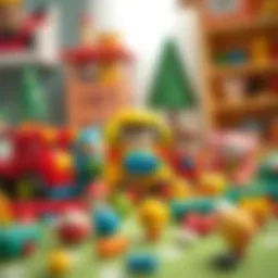 Colorful tombik ascı toys promoting creativity