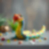 Colorful toy snake for children