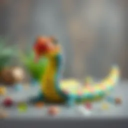 Colorful toy snake for children