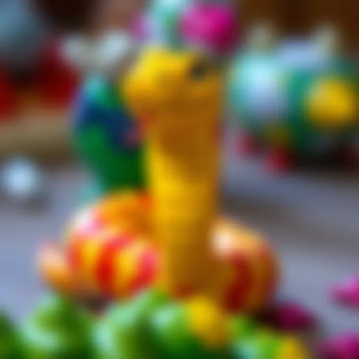 Educational features of a toy snake