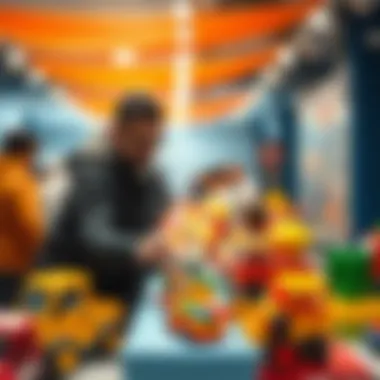 An engaging community event featuring toy demonstrations