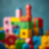 Colorful building blocks for toddlers
