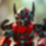 Transformers phone showcasing educational features