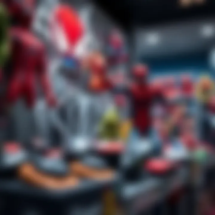 Turkish Spiderman merchandise display