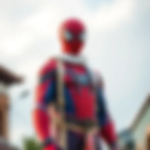 Turkish Spiderman in traditional attire