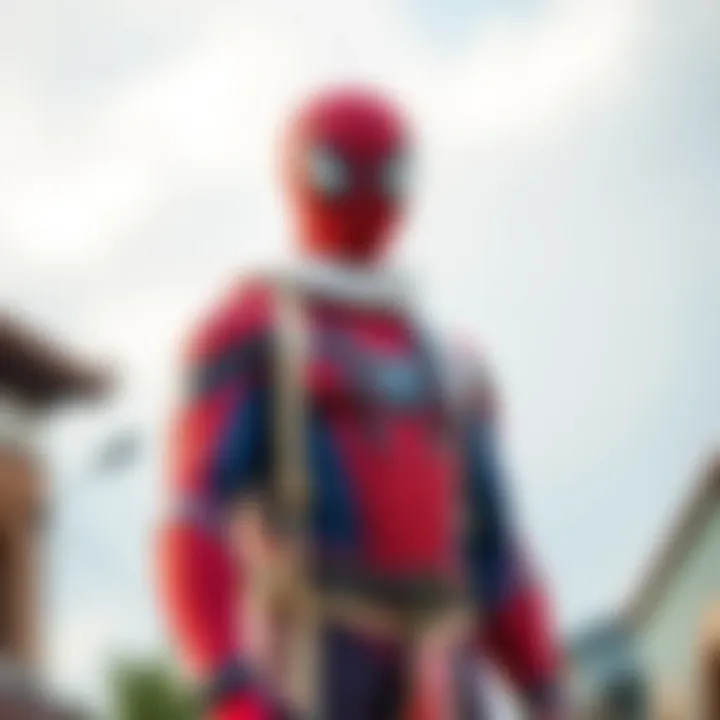 Turkish Spiderman in traditional attire