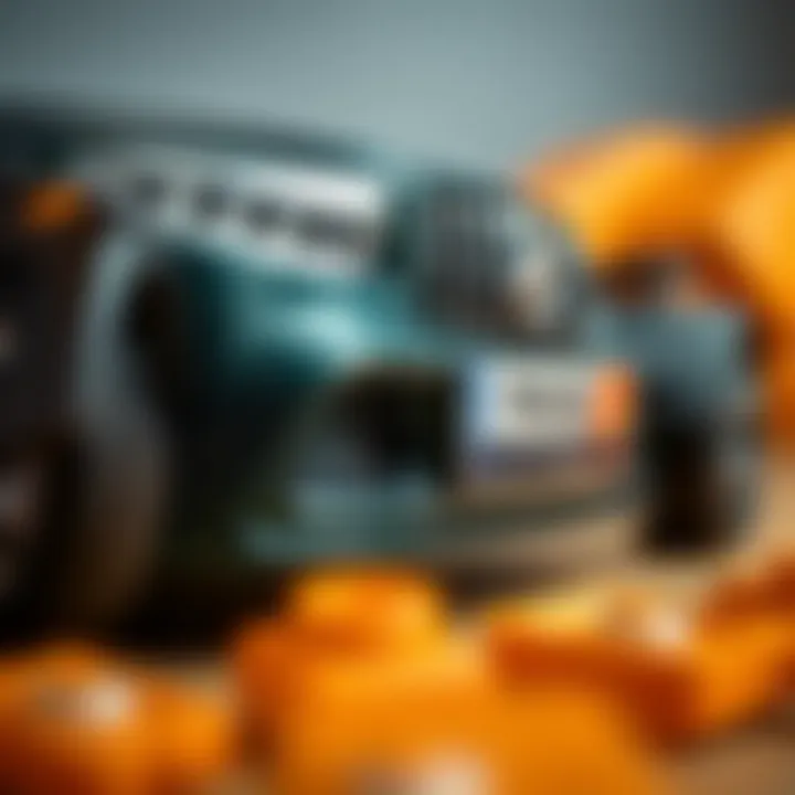 Close-up of a Mercedes remote control car features