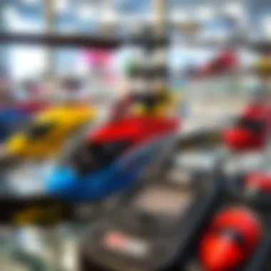 Variety of remote-controlled helicopters on display