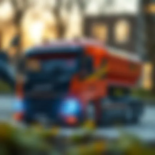 Remote-controlled Volvo truck showcasing innovative design