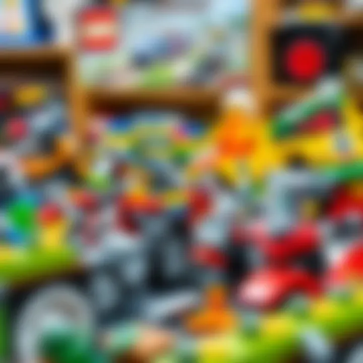 A variety of motorized Lego sets displayed, highlighting educational value