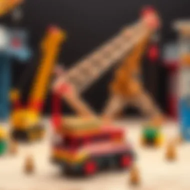 Diverse Designs of Toy Cranes A toy crane showcasing various types and designs available