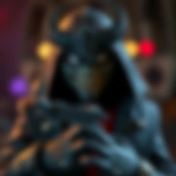 Villain of the film showcasing their menacing presence
