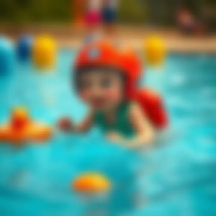 Safety guidelines illustrated for water play