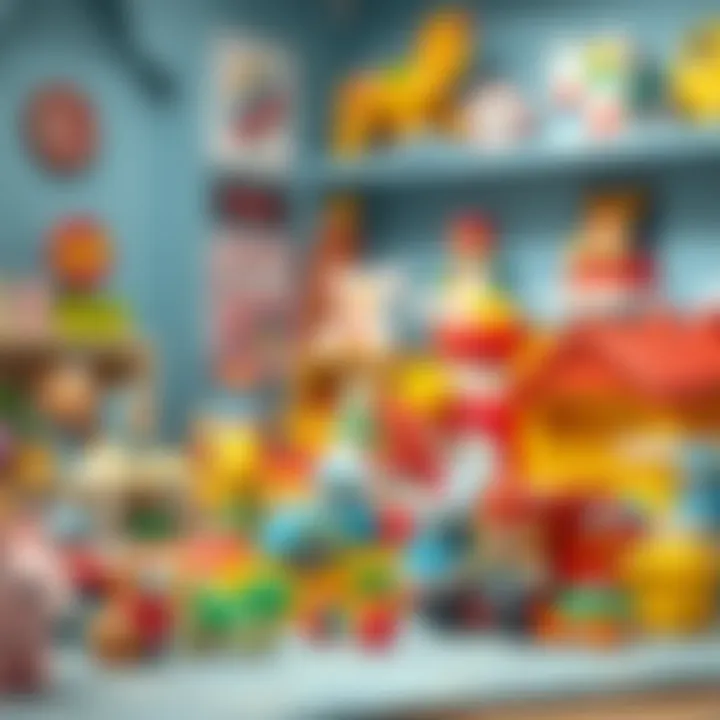 Parents selecting safe toys for children